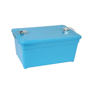 SST-105 BL LTCH_SST SYSTEM BLUE WITH STAINLESS STEEL LATCH 10.75L X 7.375W X 5H IN